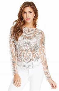 Image result for Sparkly Silver Shirt