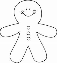 Image result for Gingerbread Men Clip Art Black and White