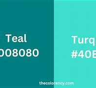 Image result for Teal V Turquoise