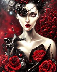 Image result for Black and Red Roses Hearts