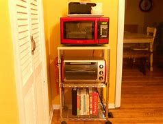Image result for Microwave Toaster Oven Cart