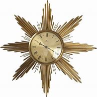 Image result for Sunburst Clock Vintage