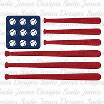 Image result for American Flag Baseball Player Shiloutte