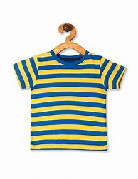 Image result for Blue and Yellow Striped T-Shirt
