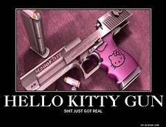 Image result for Hello Kitty Gun Meme