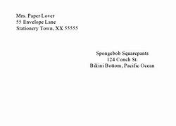 Image result for Envelope Template Address