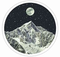 Image result for Moon Aesthetic Stickers Single