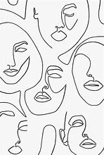 Image result for Abstract Face Line Art SVG