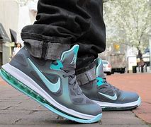 Image result for LeBron 9 Nike On Feet