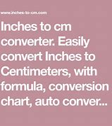 Image result for Inches to Cm Chart.pdf