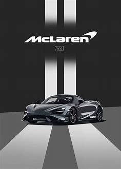'Mclaren 765LT' Poster by Car Enthusiast Arts | Displate