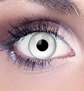 Image result for All White Contact Lenses