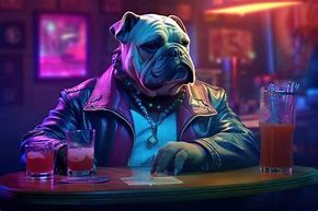 Image result for Gangster Dog Neon Purple