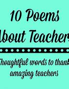 Image result for Poem for a Teacher