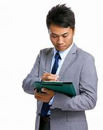 Image result for Person Writing On Clipboard
