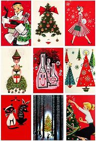 Image result for 60s Christmas Cards