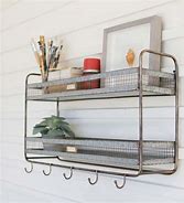 Image result for 12-Inch Long Wall Shelf with Hooks