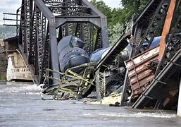 Image result for Bridge Collapse Train Crash