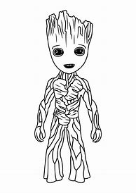 Image result for Groot and Rocket Coloring Pages Baby
