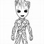 Image result for Baby Groot Outline