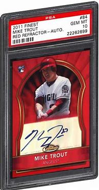 Image result for Baseball Cards Mike Trout Rookie and Prices Please