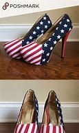 Image result for Women Wide Width American Flag Heels
