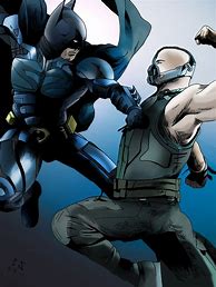 Image result for Batman vs Bane Art