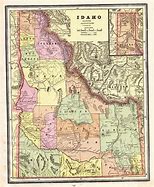 Image result for Map of Idaho 1890