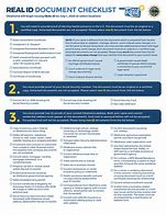 Image result for Real ID Checklist