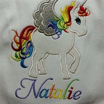 Image result for Rainbow Unicorn Embroidery Designs
