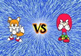 Image result for Sonic and Tails Vs. Knuckles