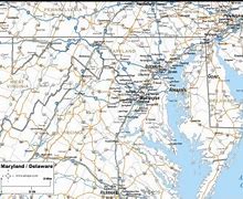Image result for Maryland/Delaware Road Map