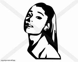 Image result for Ariana Grande Silhouette with Red Background