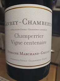 Image result for Marchand Grillot Gevrey Chambertin Perriere