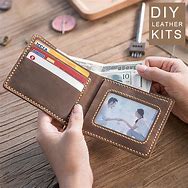 Image result for DIY Leather Wallet Kit