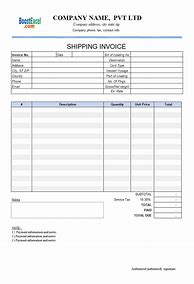 Image result for Freight Invoice Template