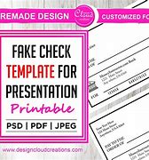 Image result for Fake Check Template for Gift