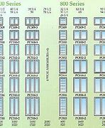 Image result for Casement Window Size Chart