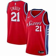 Image result for Sixers Red Jersey