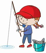 Image result for Little Girl Fishing Clip Art