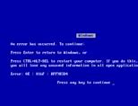 Image result for Windows 95 Blue Screen of Death