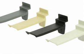 Image result for White Plastic Slat Board Hooks