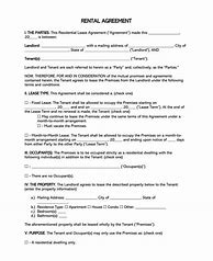 Image result for House Rental Agreement Template
