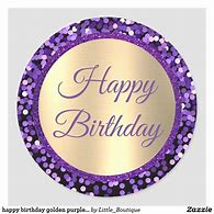 Image result for Happy Birthday Purple Glitter