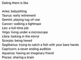Image result for Zodiac Signs Relatable Memes