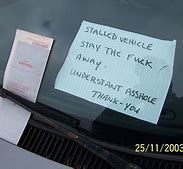 Image result for Funny Bad Parking Notes