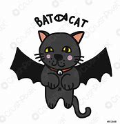 Image result for Cat Hugging Bat Cartoon