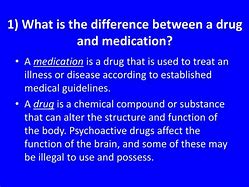Image result for Difference Between Medication and Drugs