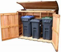 Image result for Outdoor Garbage Can Enclosure