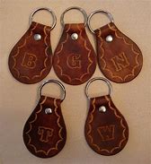 Image result for leather keychain fobs